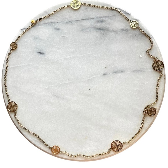 MICHAEL KORS Goldtone Open Medallion Necklace - Picture 6 of 8